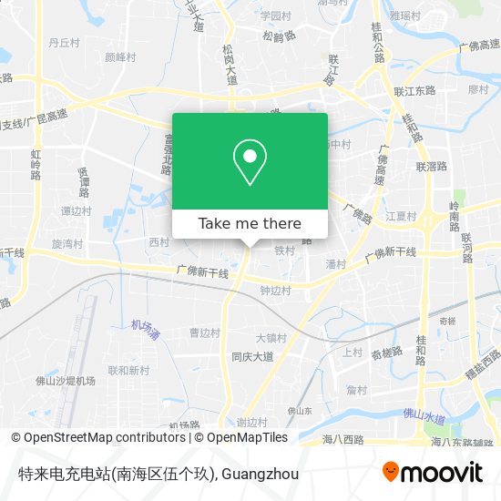 特来电充电站(南海区伍个玖) map