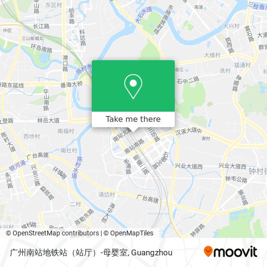广州南站地铁站（站厅）-母婴室 map