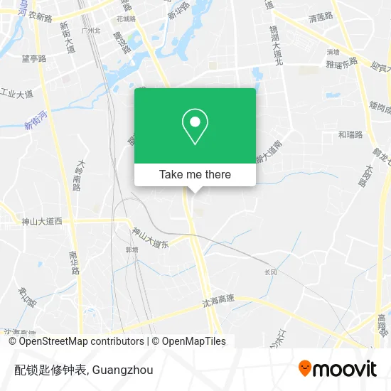 配锁匙修钟表 map
