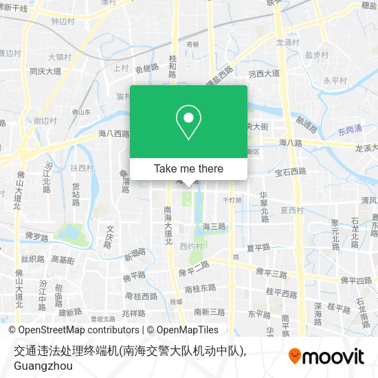 交通违法处理终端机(南海交警大队机动中队) map