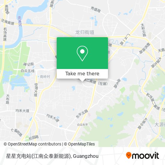星星充电站(江南众泰新能源) map