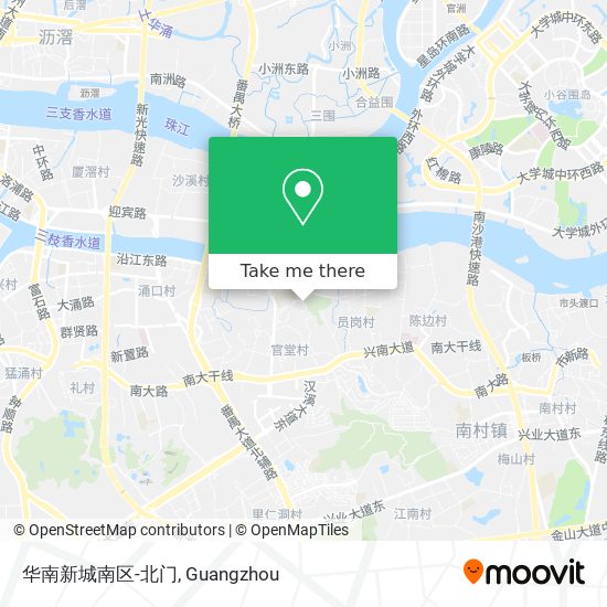 华南新城南区-北门 map