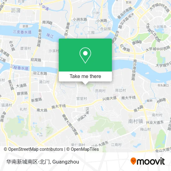 华南新城南区-北门 map