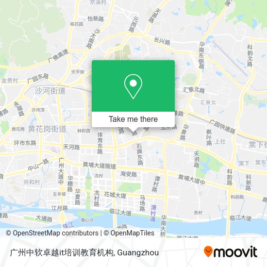 广州中软卓越it培训教育机构 map