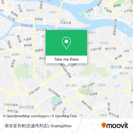 索菲亚衣柜(吉盛伟邦店) map