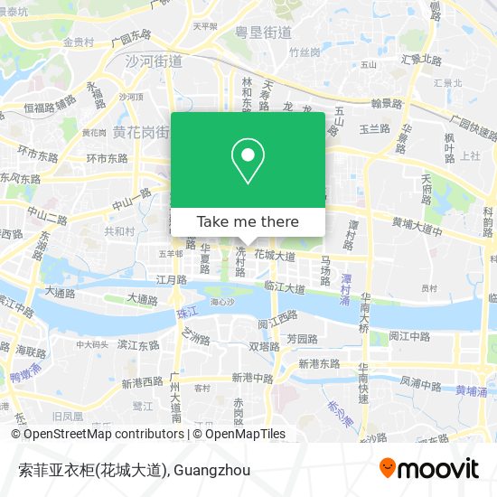 索菲亚衣柜(花城大道) map