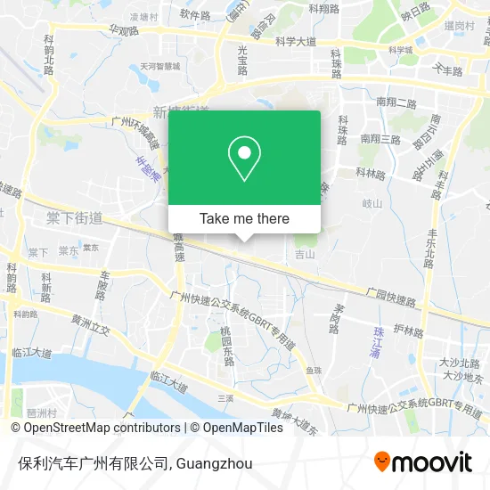 保利汽车广州有限公司 map