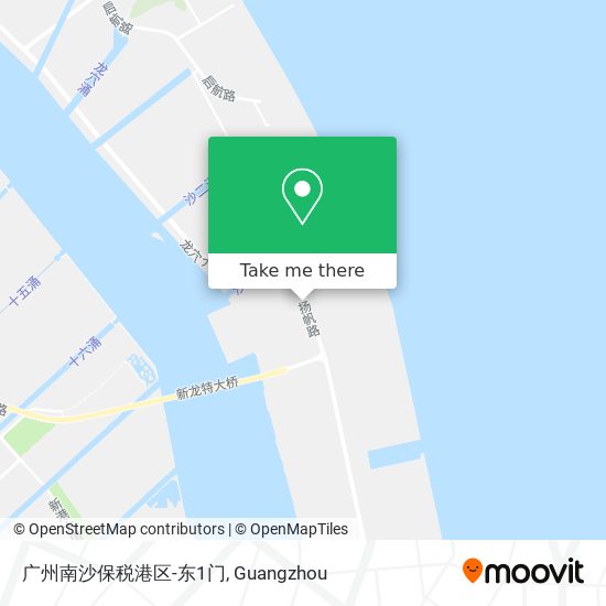 广州南沙保税港区-东1门 map