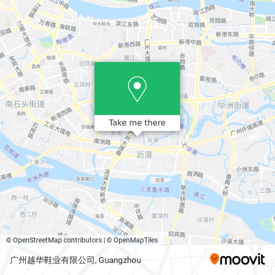广州越华鞋业有限公司 map