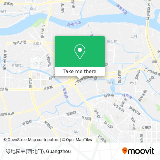 绿地园林(西北门) map
