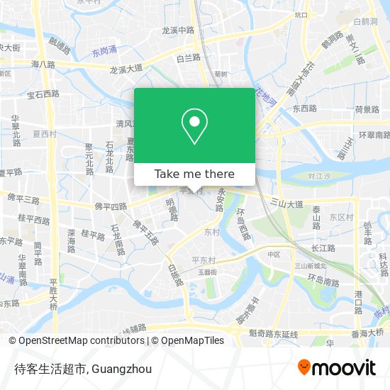 待客生活超市 map