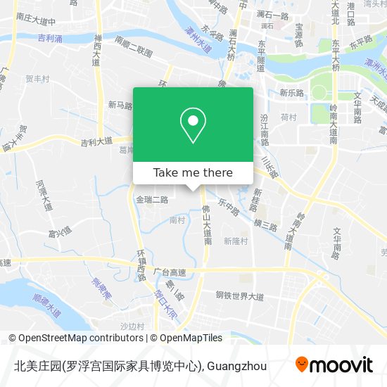 北美庄园(罗浮宫国际家具博览中心) map