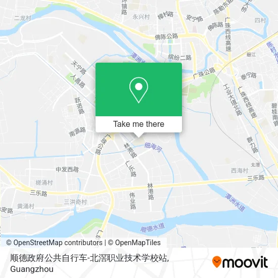 顺德政府公共自行车-北滘职业技术学校站 map