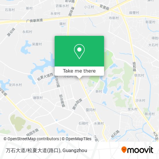 万石大道/松夏大道(路口) map