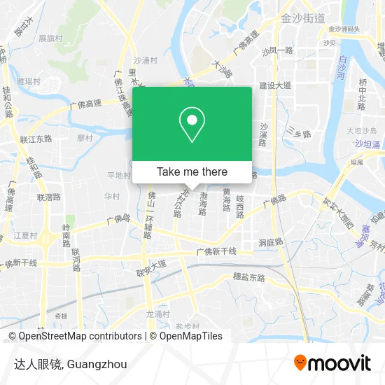 达人眼镜 map