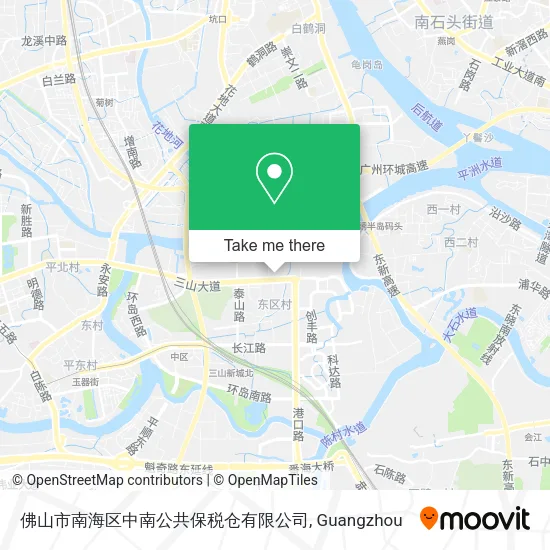 佛山市南海区中南公共保税仓有限公司 map