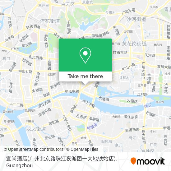 宜尚酒店(广州北京路珠江夜游团一大地铁站店) map