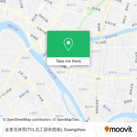 金莱克体育(TCL员工宿舍西南) map