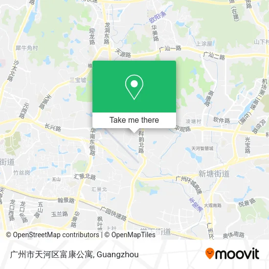 广州市天河区富康公寓 map