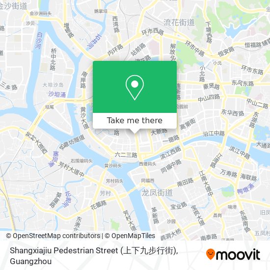 Shangxiajiu Pedestrian Street (上下九步行街) map