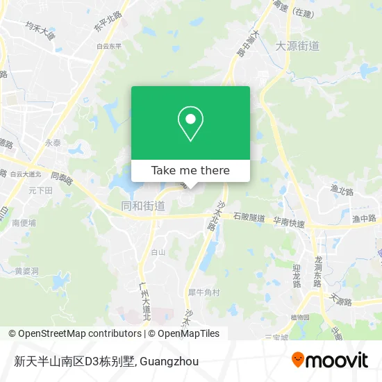 新天半山南区D3栋别墅 map