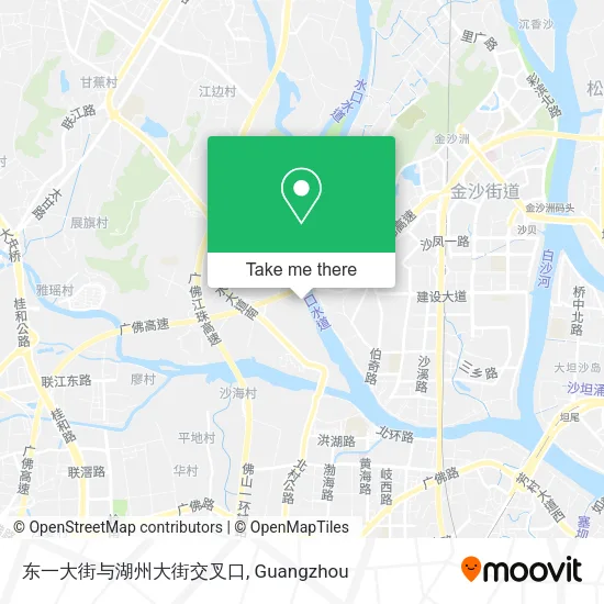 东一大街与湖州大街交叉口 map