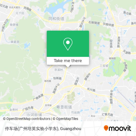 停车场(广州培英实验小学东) map