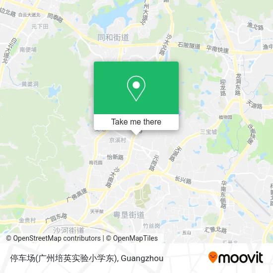 停车场(广州培英实验小学东) map