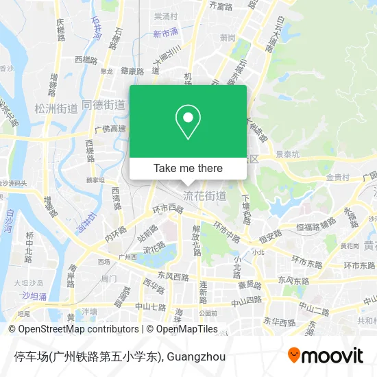 停车场(广州铁路第五小学东) map