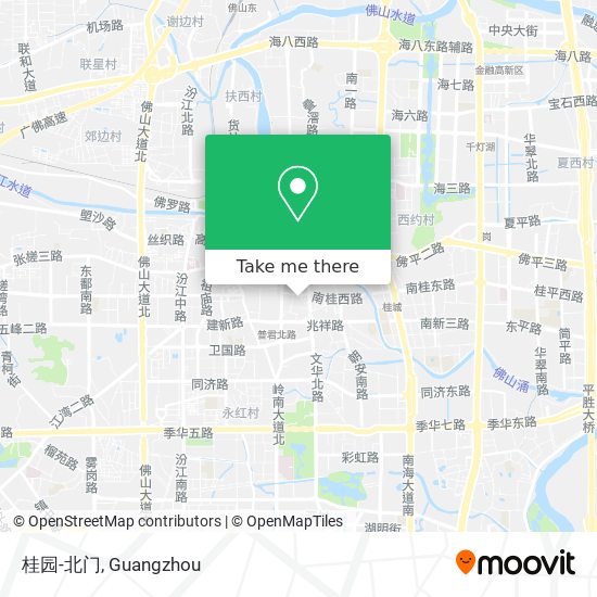 桂园-北门 map