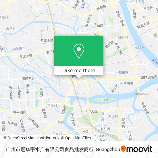 广州市冠华宇水产有限公司食品批发商行 map