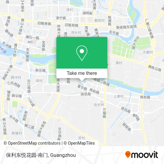 保利东悦花园-南门 map