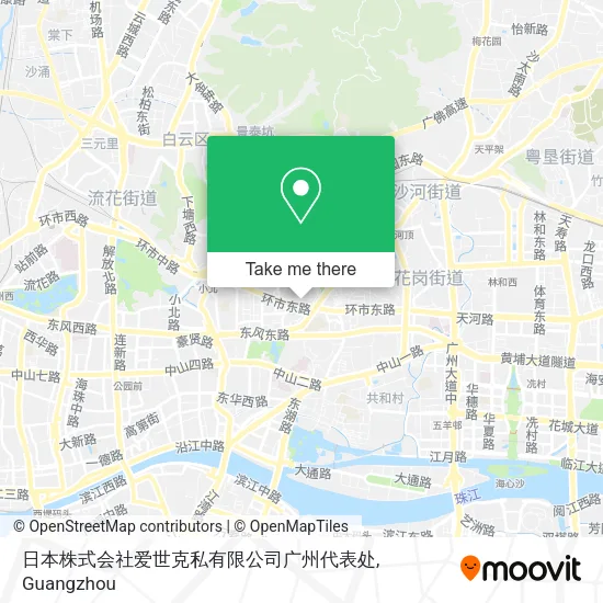 日本株式会社爱世克私有限公司广州代表处 map