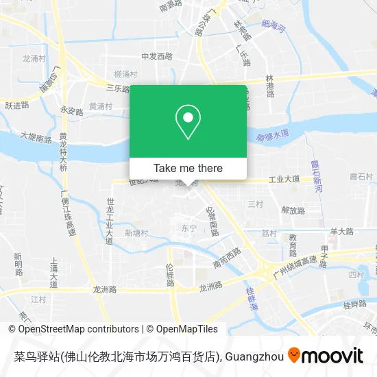 菜鸟驿站(佛山伦教北海市场万鸿百货店) map