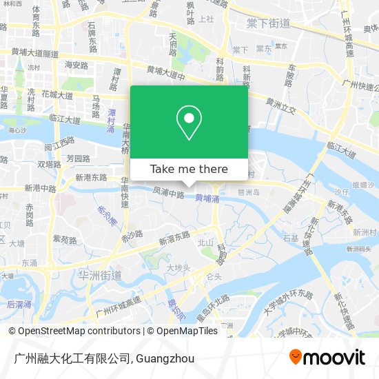 广州融大化工有限公司 map