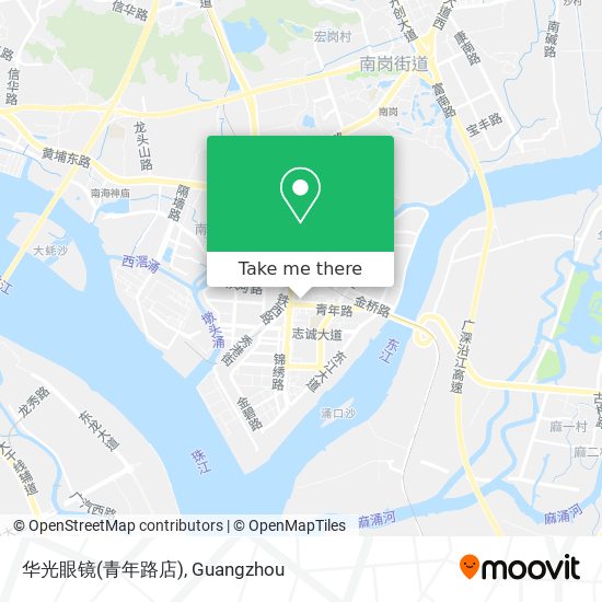 华光眼镜(青年路店) map