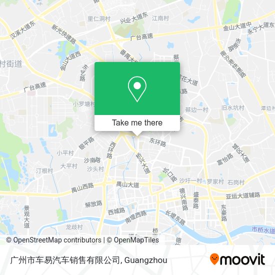 广州市车易汽车销售有限公司 map