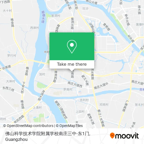 佛山科学技术学院附属学校南庄三中-东1门 map