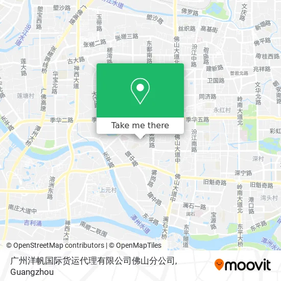 广州洋帆国际货运代理有限公司佛山分公司 map