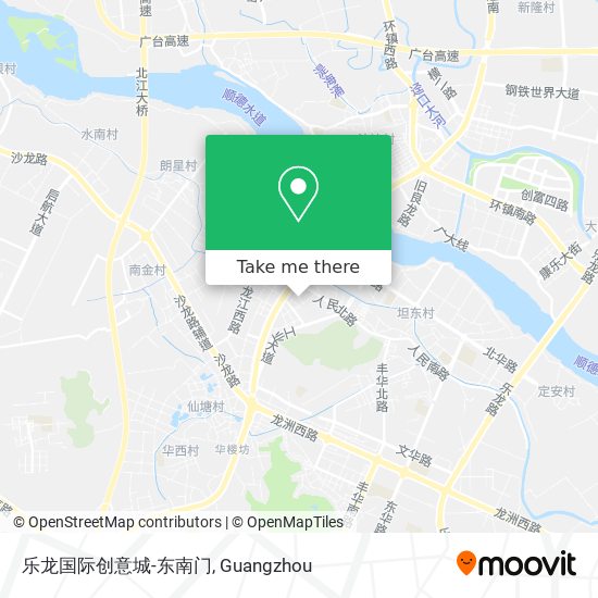 乐龙国际创意城-东南门 map