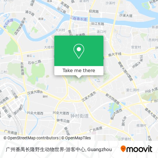 广州番禺长隆野生动物世界-游客中心 map
