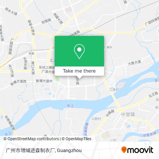 广州市增城进森制衣厂 map