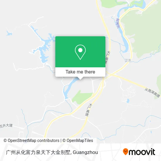 广州从化富力泉天下大金别墅 map