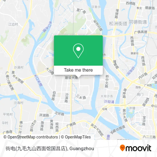 街电(九毛九山西面馆国昌店) map