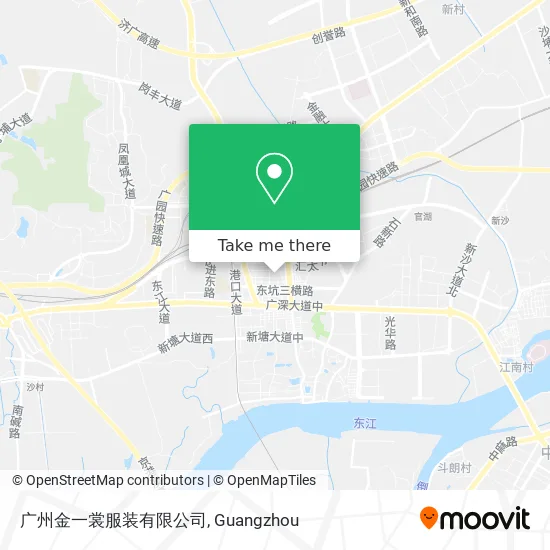 广州金一裳服装有限公司 map