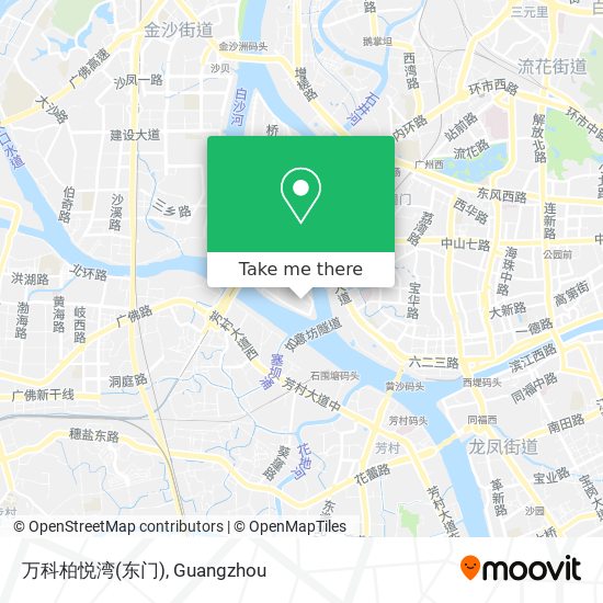 万科柏悦湾(东门) map