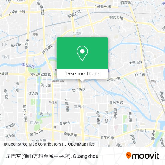 星巴克(佛山万科金域中央店) map