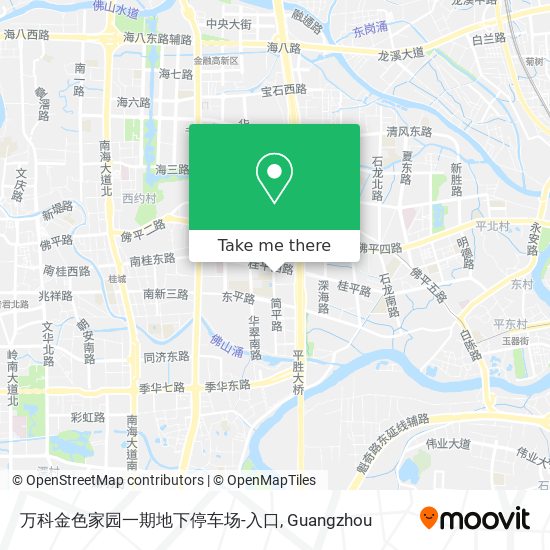 万科金色家园一期地下停车场-入口 map
