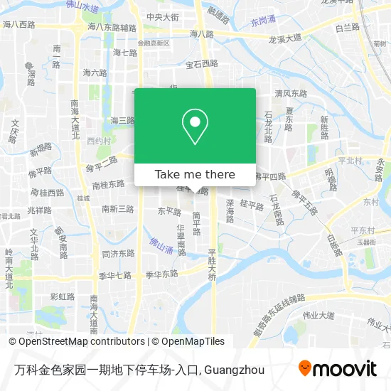 万科金色家园一期地下停车场-入口 map
