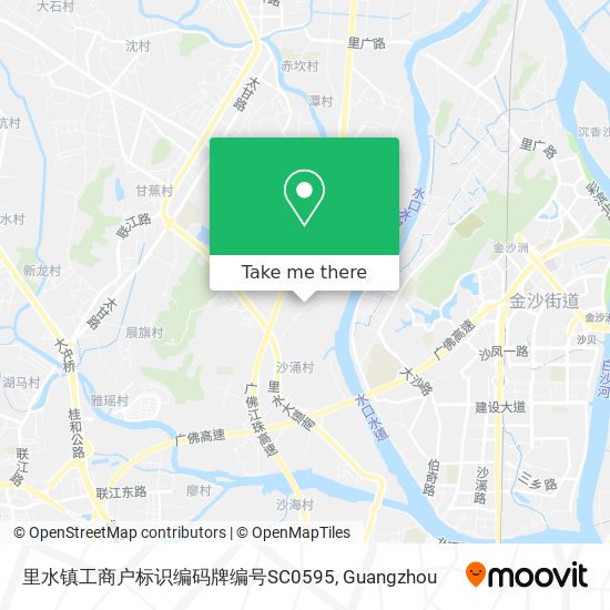 里水镇工商户标识编码牌编号SC0595 map